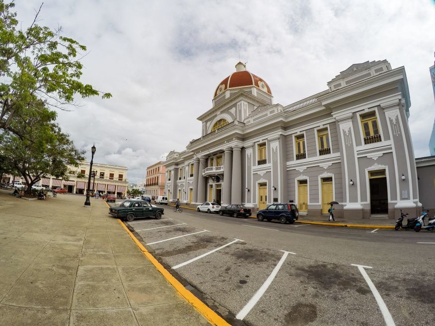Government building on Parque Marti Square Cienfuegos Cuba