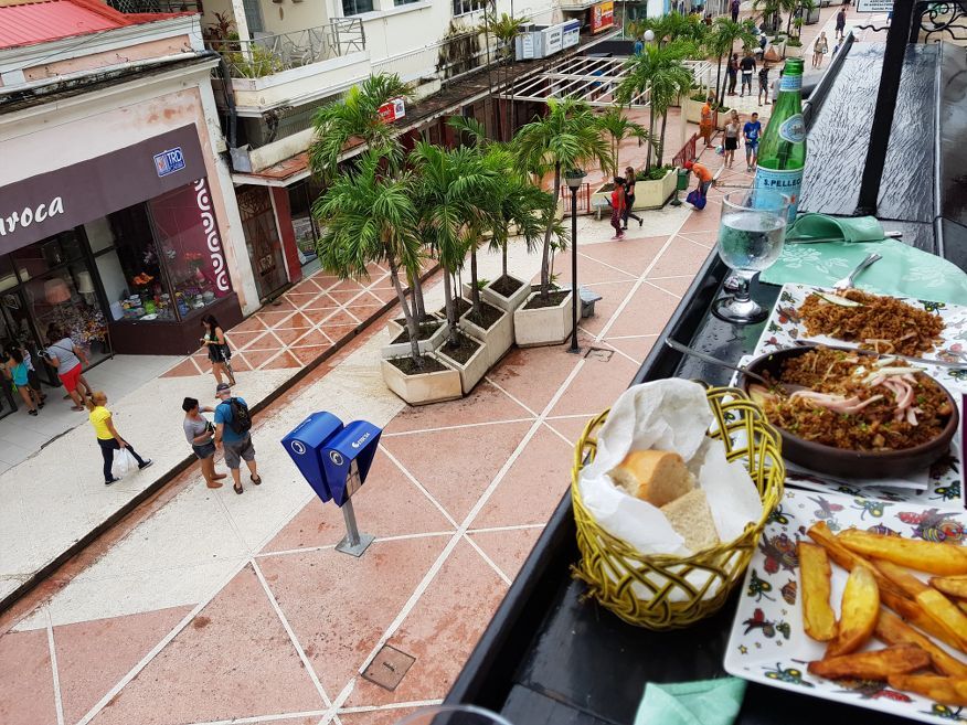 View from the balcony at Te Quedaras Restaurant Cienfuegos Cuba