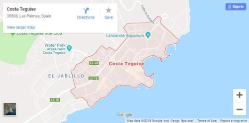 Costa Teguise Maps