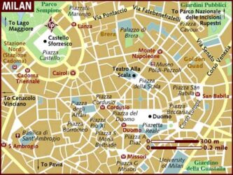 Milan Tourist Maps